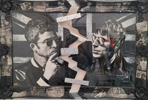 back together sor of framed print by artist ghost
