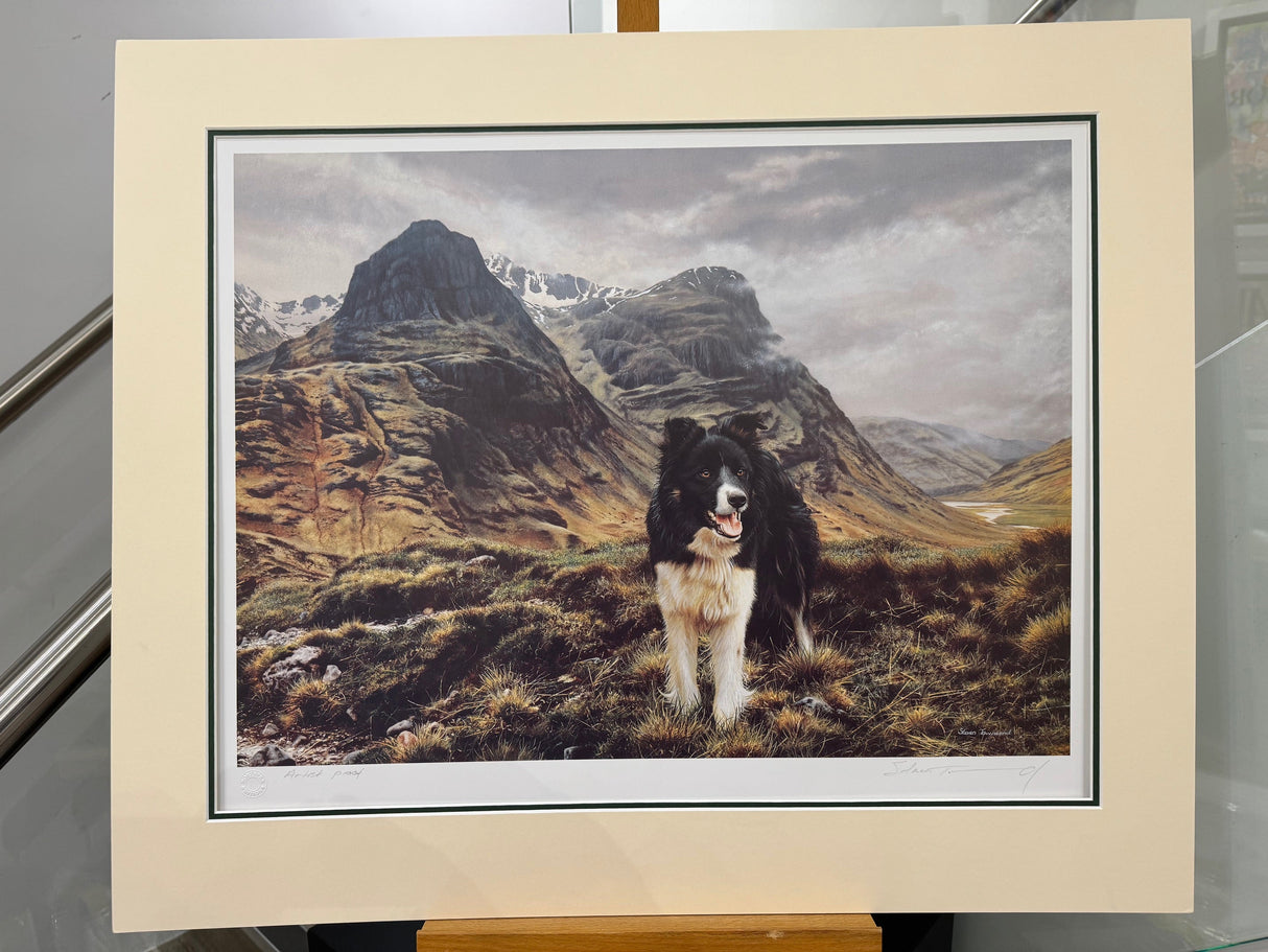 champion of the glen artist proof mounted print by artist stven townsend
