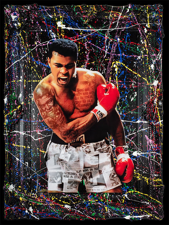the greatest black deluxe framed print by artist ghost