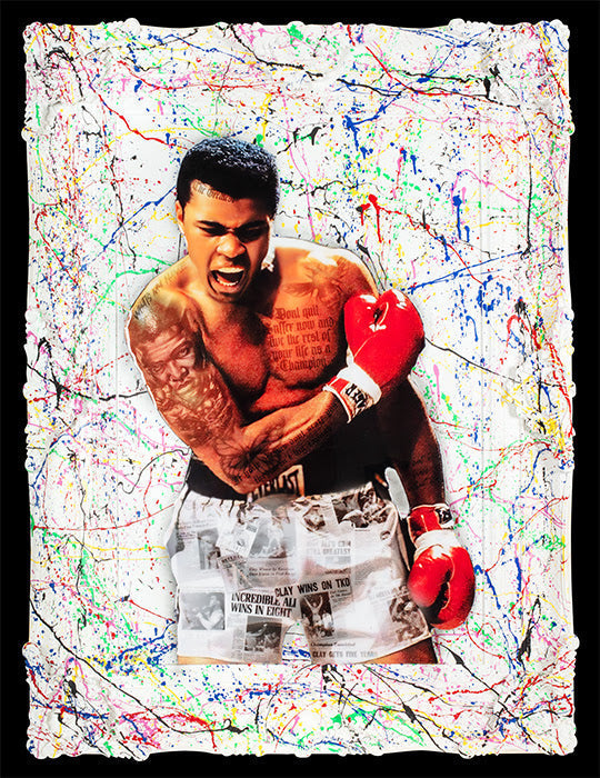 the greatest white deluxe framed print by artist ghost