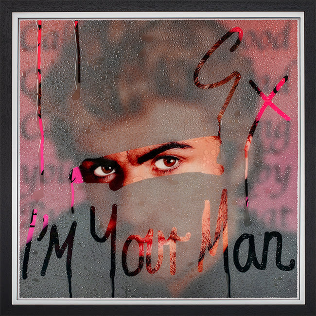 im your man print framed in black by artist tboy