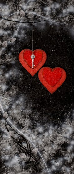 love is the key sllver unframed print by artist kealey farmer