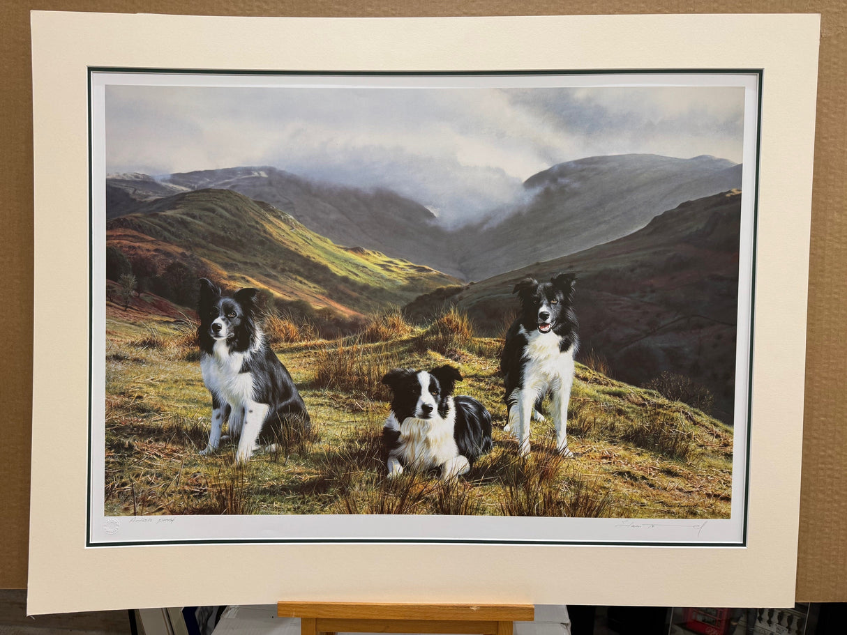 masters of the hill artist proof mounted print by artist steven townsend