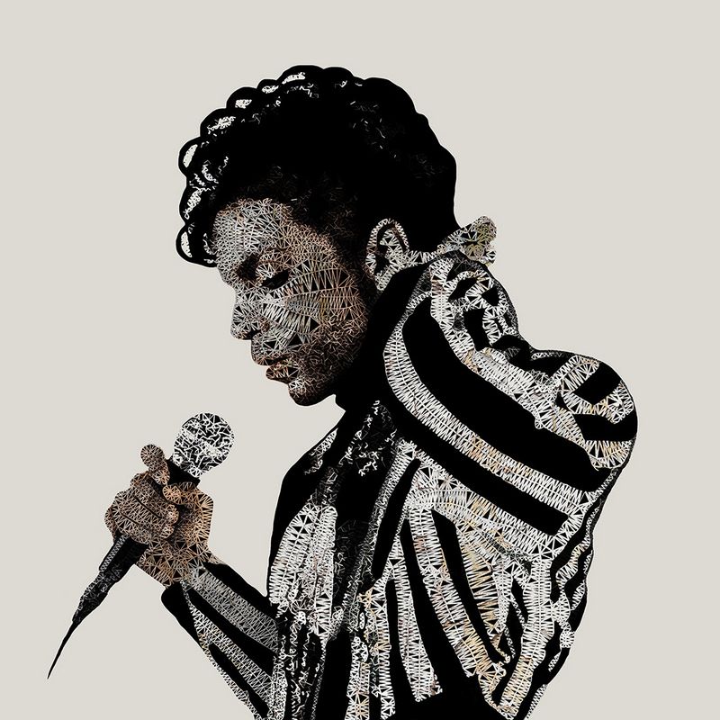 prince mounted print by artist zee