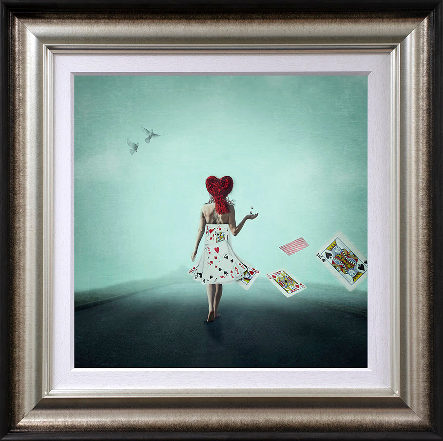 queen of hearts framed print by artist michelle mackie
