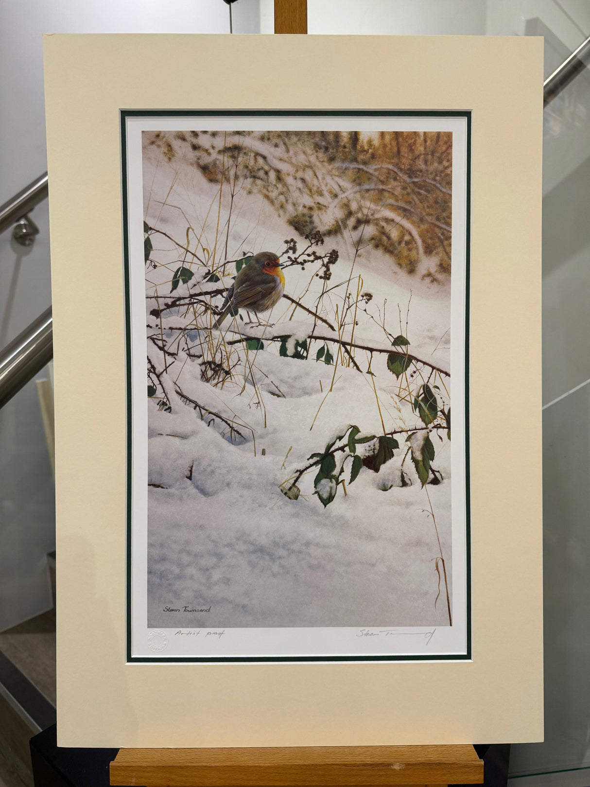 quiet moment artist proof mounted print by artist steven townsend