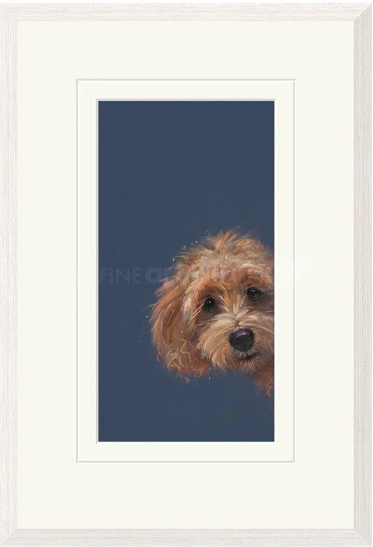 sneaky peek framed print by artist nicky litchfield