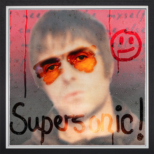 supersonic print framed in black by artist tboy