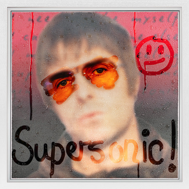 supersonic print framed in white by artist tboy