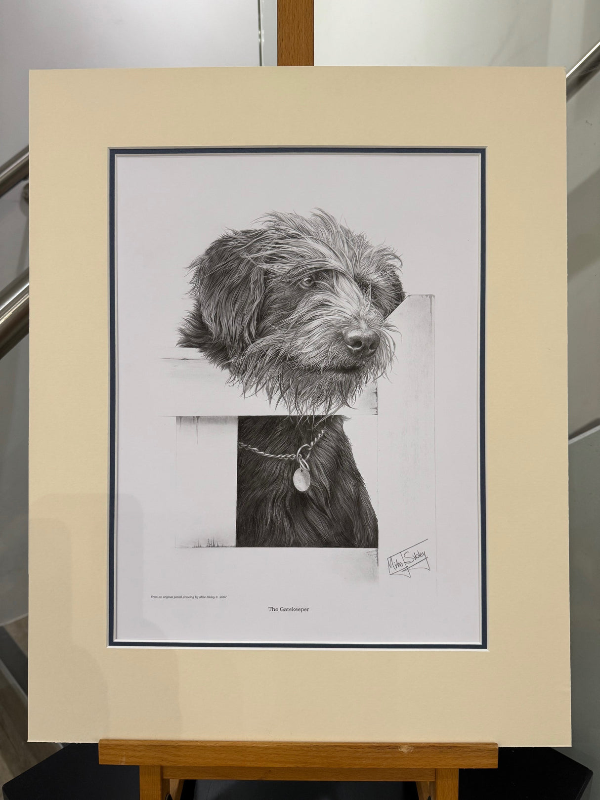 the gatekeeper mounted print by artist mike sibley