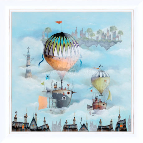 80 days around the world framed print by artist gary walton