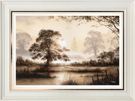 a new day framed print by artist roffway