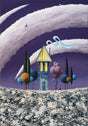 amethyst skies mounted print by artist bret burkmar