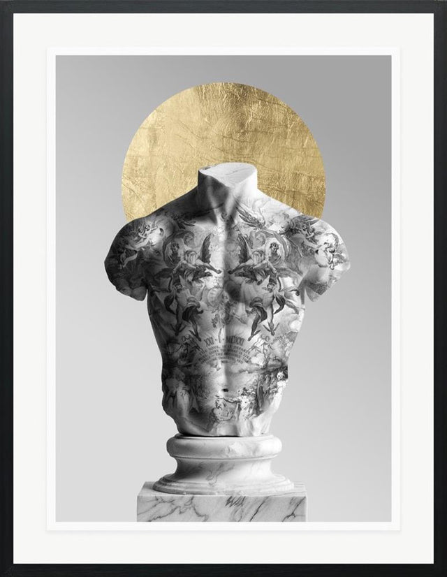 faith in stone framed print by artist chuck
