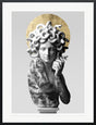medusa the unbroken framed print by artist chuck
