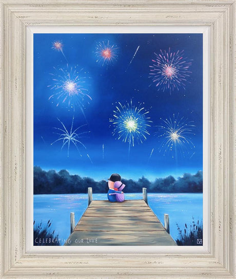 celebrating our love framed print by artist michael abrams