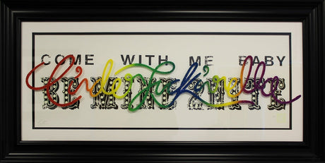 cinderfuckinrella framed print by artist courty