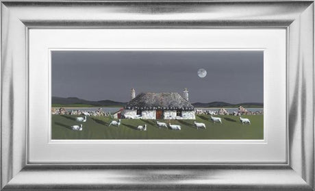 coastal croft framed print by artist nick potter