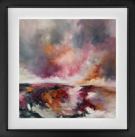 everlasting glow framed print by artist alison johnson