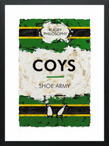 shoe army framed print by artist hue folk
