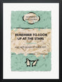 look up at the starts framed print by artist hue folk