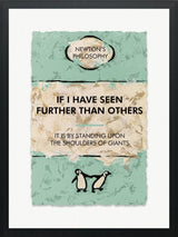 the shoulders of giants framed print by artist hue folk