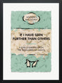 the shoulders of giants framed print by artist hue folk