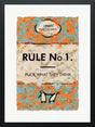 rule no 1 framed print by artist hue folk