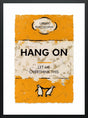 hang on framed print by artist hue folk