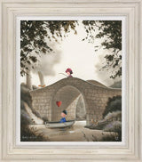 hooked on love framed print by artist michael abrams