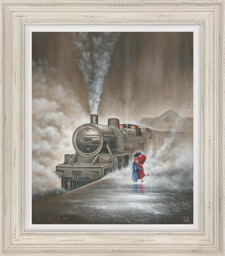 hopelessly in love framed print by artist michael abrams
