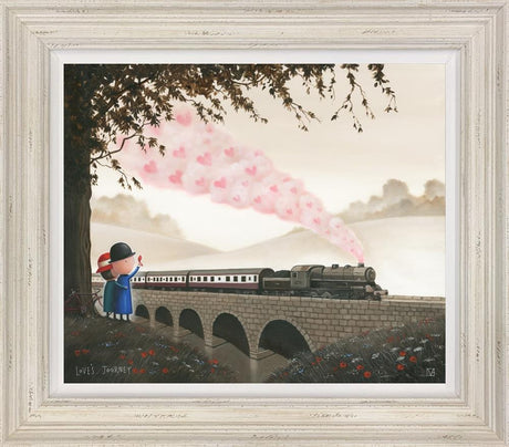 loves journey framed print by artist michael abrams