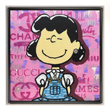 luxury lucy framed original by artist emily crook