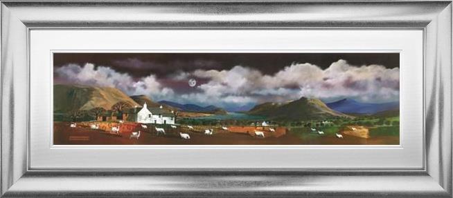 moonlit water framed print by artist nick potter