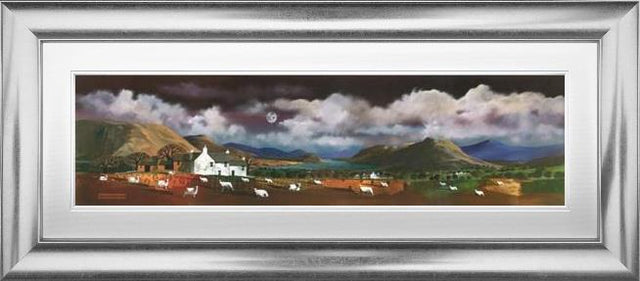 moonlit water framed print by artist nick potter
