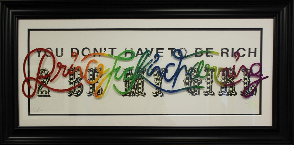 princefuckingcharming framed print by artist courty