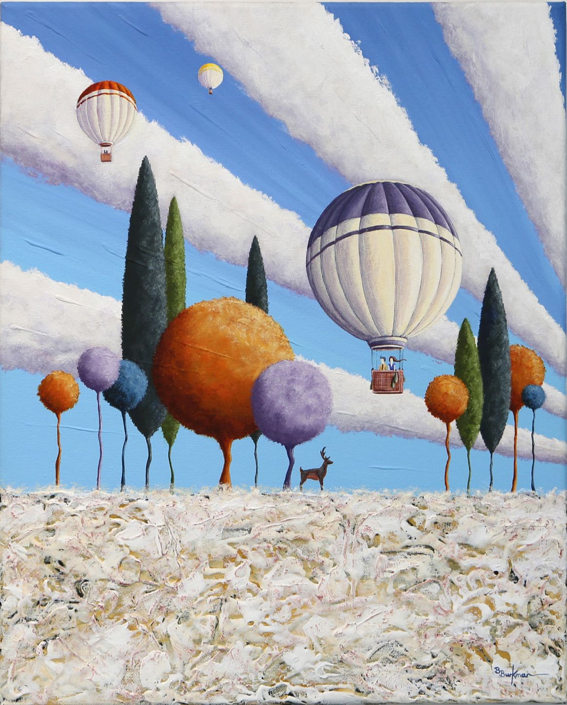ride the wind mounted print by artist bret burkmar