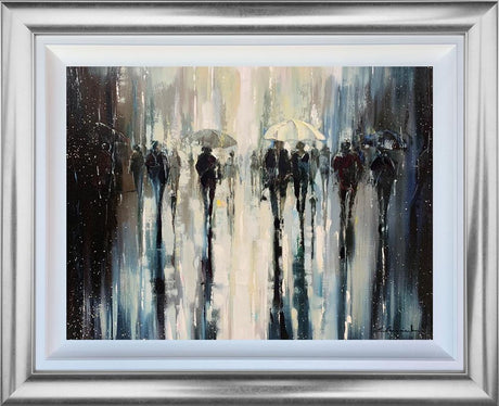 shadows in motion framed print by artist ewa czarniecka