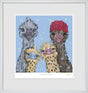 shampoo shenanigans print framed by artist amy louise