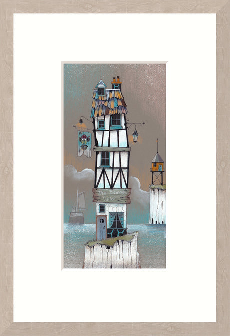 the drunken sailor framed print by artist gary walton