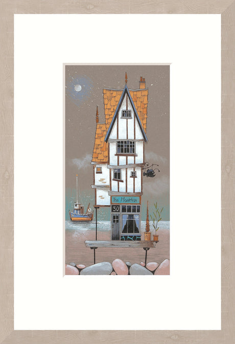 the monkfish framed print by artist gary walton