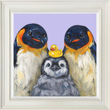 the splish splash squad canvas framed print by artist amy louise