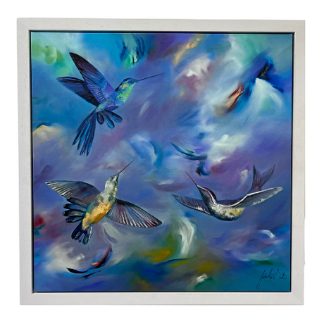 a moments thought framed print by artist julie scott