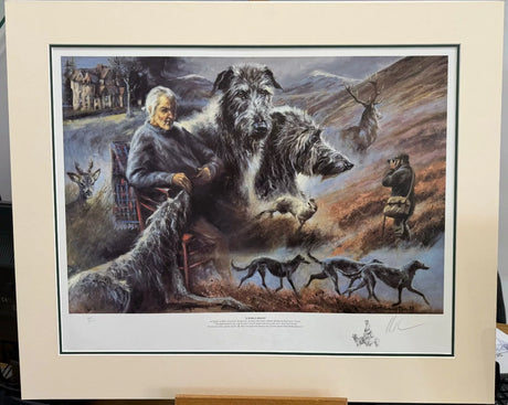 a noble breed mounted print by artist mick cawston