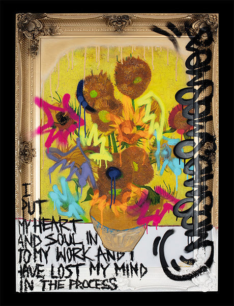 a trouble mind of an artist framed print by artist ghost