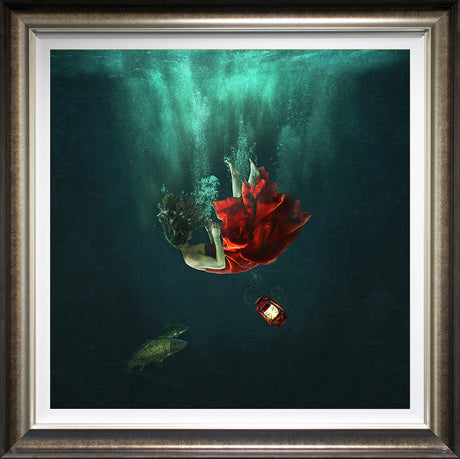 adrift deluxe framed by artist michelle mackie