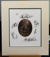 after dark mounted print by artist mick cawston