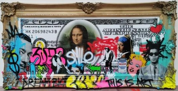art is a risk worth taking framed print by artist ghost