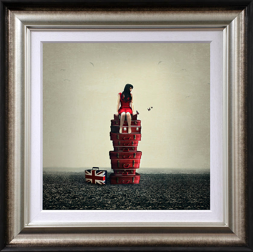baggage framed print by artist michelle mackie