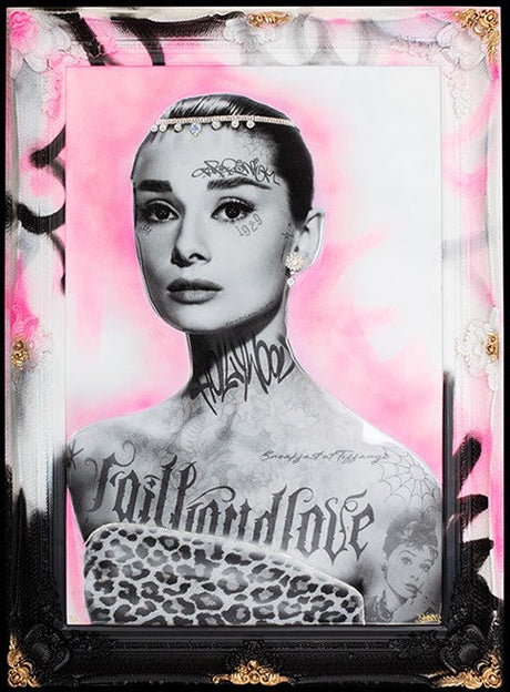 beauty and grace pnk framed print by artist ghost